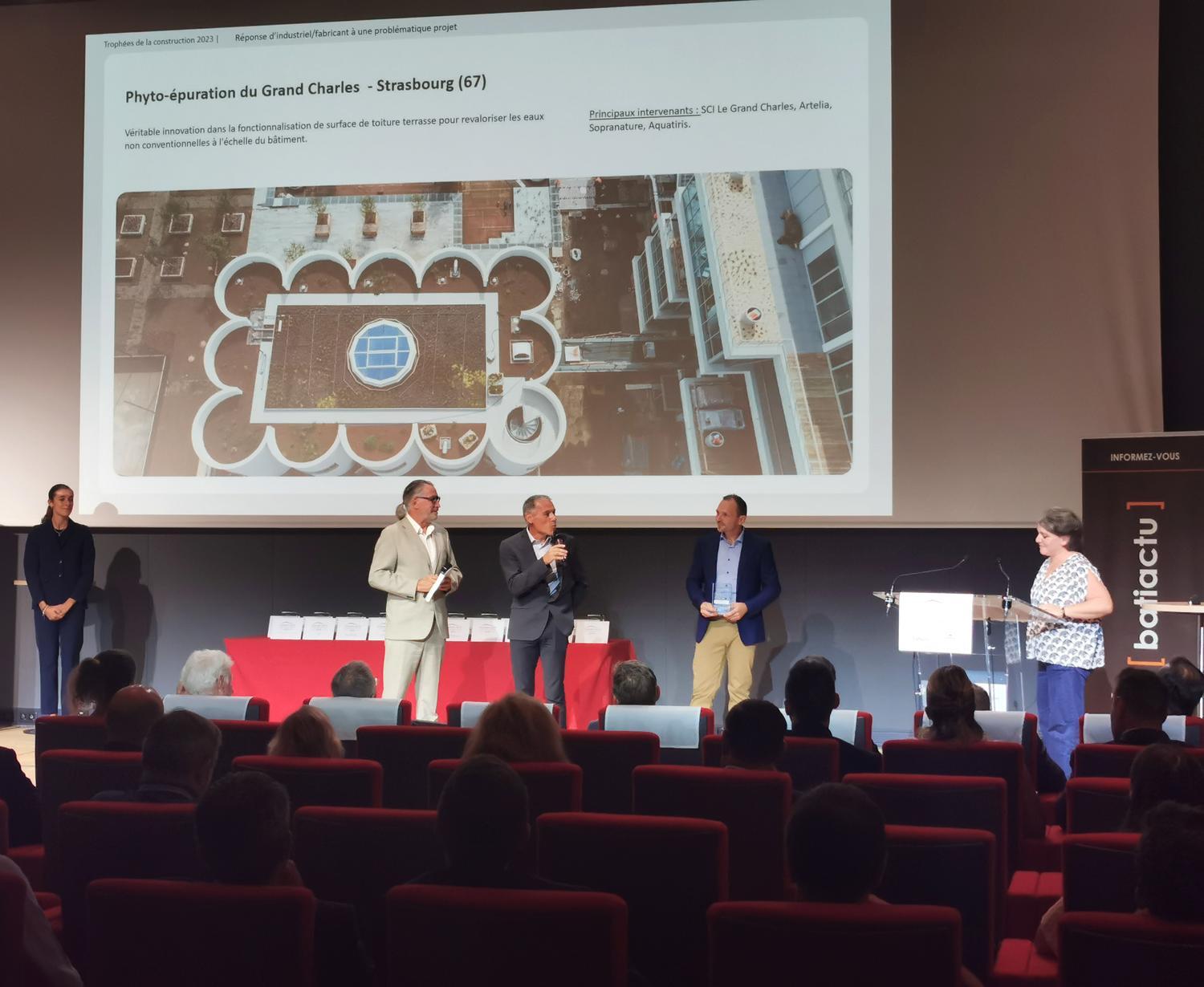 Le Grand Charles, lauréat des Trophées de la Construction 2023 de Bati Actu !